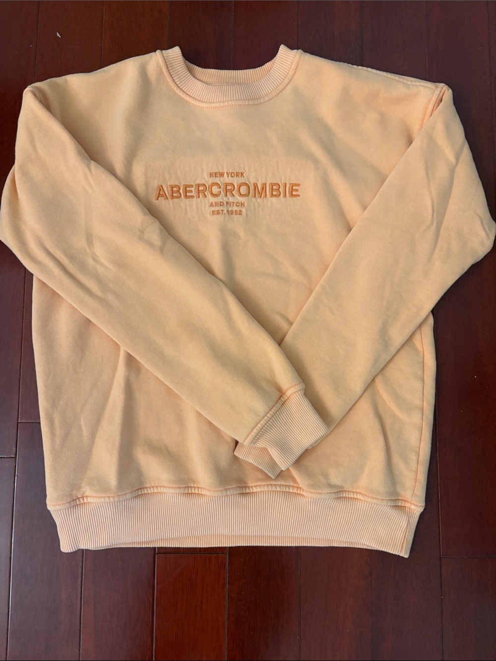 Abercrombie & Fitch Peach Crewneck Sweatshirt
